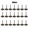 100Pcs Upholstery Nail Antique Brass Iron Furniture Decorative Drawing Pin Accessories 11x17mmGold