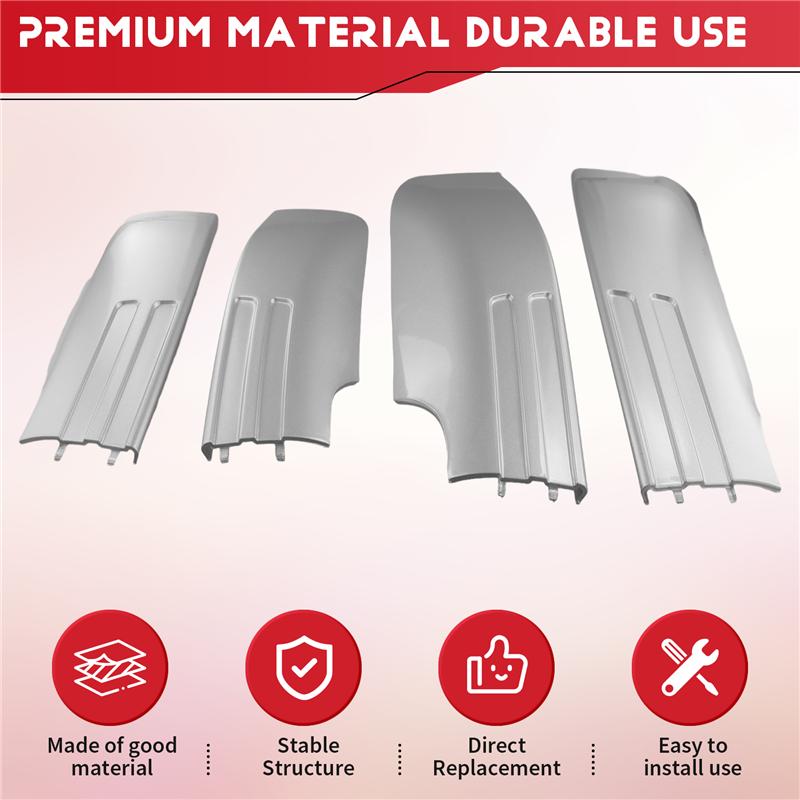 4PCS Car Auto Exterior Rack Roof Rack Rail Retrofit End Cover Dome Holder Case Cap For BMW E71 E72 X6 2008-2014