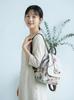 Ethnic Embroidered Canvas Backpack For Women With Floral Design And 15in Laptop Storage For Casual Travel And School