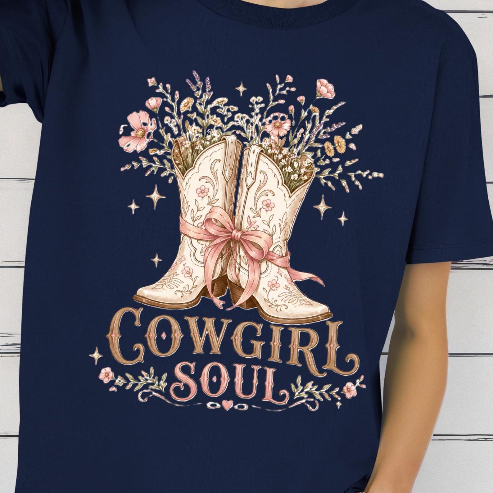 Cowgirl Soul Shirt,Floral Cowgirl Boots Tee,Western Cowgirl Shirt,Country Girl T shirt,Cowgirl Boots Shirt,Country Concert Tee,Rodeo Girl Tee S