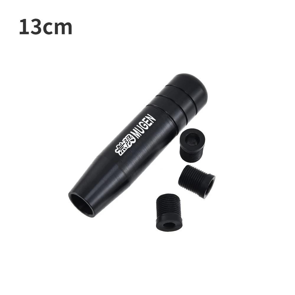 Universal Auto JDM 18cm Length Aluminum Gear Shift Knob Racing Car Shift Gear Knob MUGEN 13CM-Black