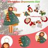 8/16/24PCS New Wooden Christmas Wooden Pendant Retro DIY Xmas Ornaments Xmas Tree Decoration Merry Christmas Party