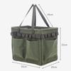 Outdoor Tool Bag Large Capacity Wear Resistant Foldable Oxford Cloth Tools Holder Bag for Gardening