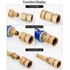 1/2'' 3/4'' 5/8" 1'' Brass Tap Quick Connecter 16Mm 20Mm Copper Hose Coupling Adapter Garden Watering Gun Water Stop Fittings