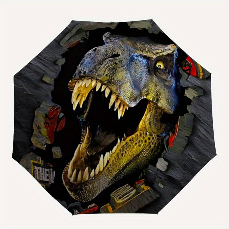 

1pc Dinosaur Head Automatic Umbrella - 8-Rib Foldable Design, Outdoor Adventures, Durable Canopy Material yy250827166