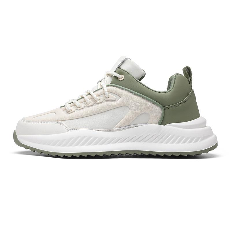 2024 autumn and winter new microfiber leather sports casual shoes men's shoes casual board shoes dad shoes fashion trendy shoes