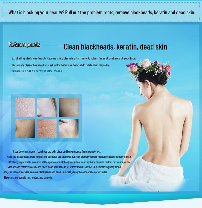 Five-in-One Electric Facial Cleansing Brush and Massager
