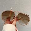 KAMMPT Oversize Okulary Przeciwsłoneczne Pilotki Męskie Moda Podwójny Mostek Outdoor Dekoracja Okulary Przeciwsłoneczne Damskie Modny Design Marki Casualowe Okulary Przeciwsłoneczne