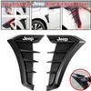 2Pcs Car Side Fender Vent Trim Sticker Air Vent Cover for Jeep Renegade Wrangler JK JL Grand Cherokee Compass Patriot Liberty