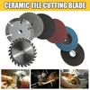 Home Renovation Cutting Tools 7Pcs 3-inch Angle Grinder Disc Set for Metal Wood Tile, Resin/Steel Grinding Abrasive DIY Wheel with 10mm Arbor