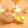 Middle Eastern Lace Metal Incense Burner - Fashionable Sandalwood Ornament for Home Decor