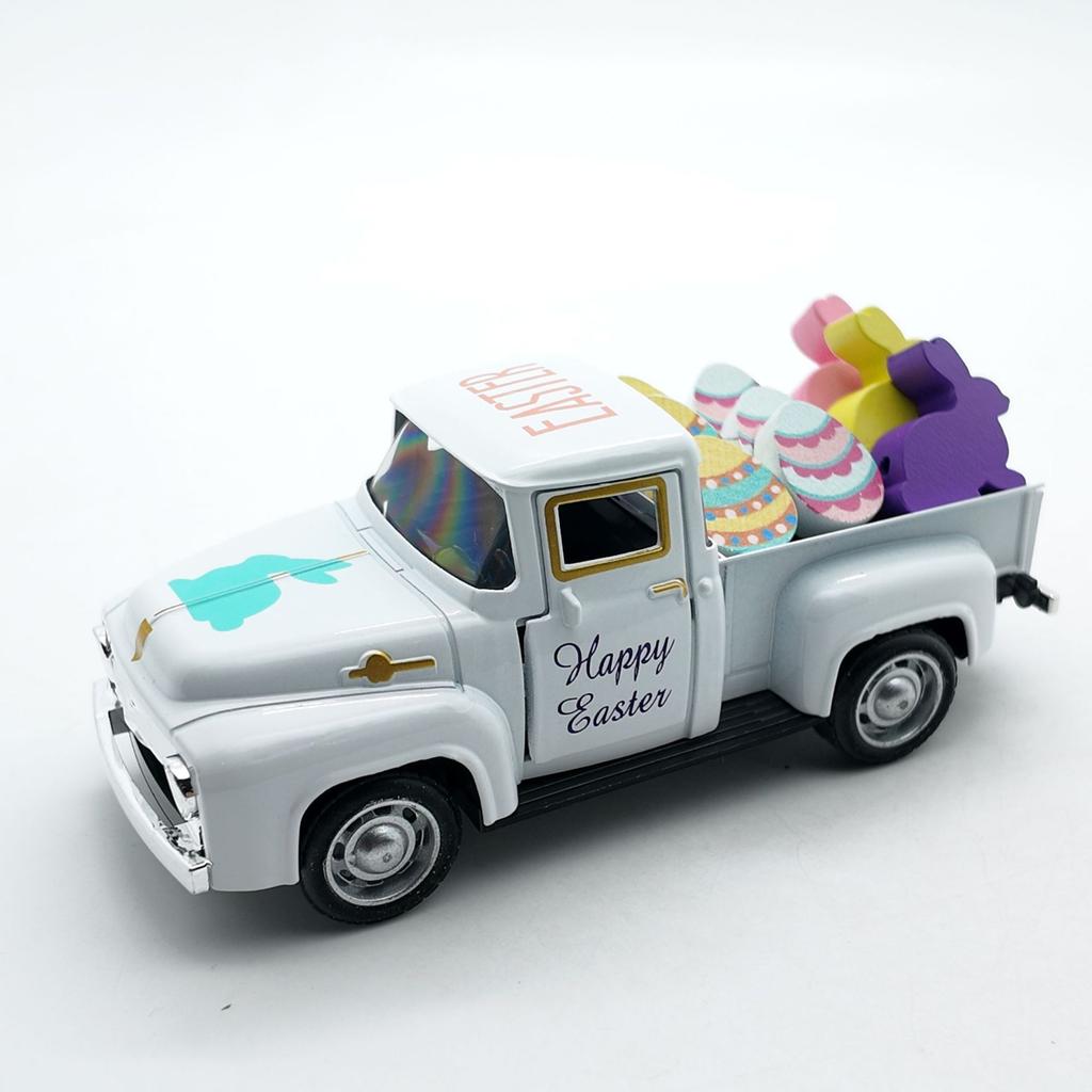 Easter Decorations For Children, Including A Bunny Car Die- Model.