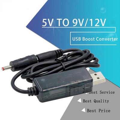 USB Boost Converter DC 5V To 9V 12V USB Step-up Converter Cable + 3.5x1.35mm Connecter For Power Supply/Charger/Power Converter