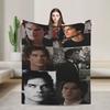 Coperta The Vampire Diaries Flanella Decorazione Dramma Horror Dark fantasy Coperte da Divano per Letto Viaggio Copriletti
