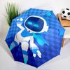 Ombrello Astro Bot Avventura Spaziale - Apertura/Chiusura Automatica, Ombrello Leggero Compatto a 8 Stecche Essenziale per Esterni Accessorio Picnic Ventaglio Regali