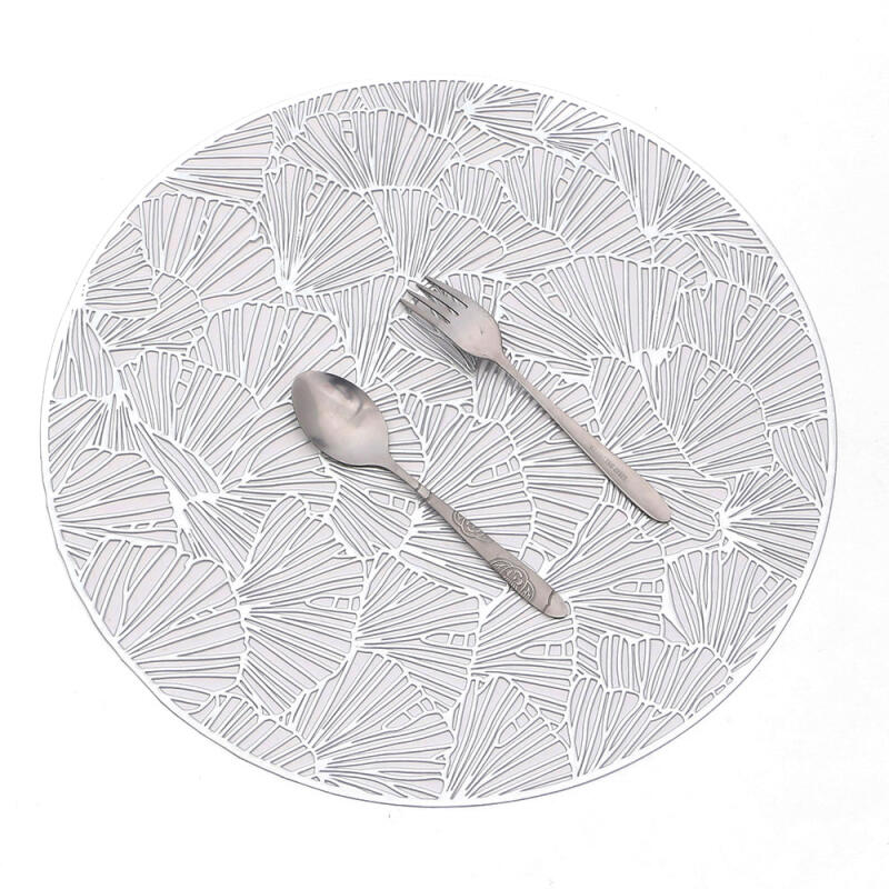 Table Deco Round Table Mat 2p (Silver)