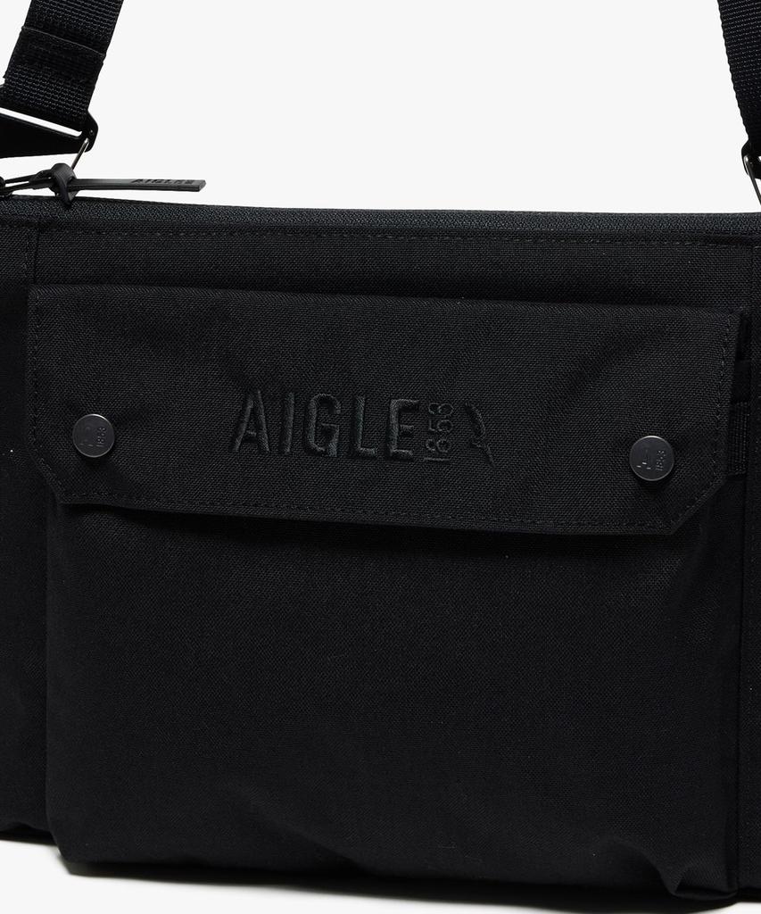 Aigle Official Hiking Shoulder Bag ZNHBN09 Black Water-Repellent