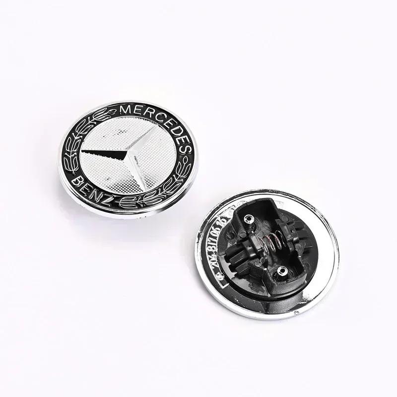 1 piece of 57mm car front hood badge, engine hood, car parts badge modification suitable for Mercedes Benz w204 w211 w205 W212 PI8