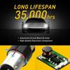 2X Error Free White/Amber 1157 LED DRL Switchback Turn Signal Parking Light Bulb