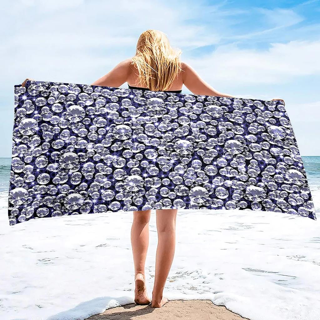 Asciugamano da Spiaggia in Microfibra Senza Sabbia Super Assorbente Leggero Sottile Coperta Asciugamano Telo da Spiaggia Extra Large Asciugamano da Bagno Campeggio Yoga