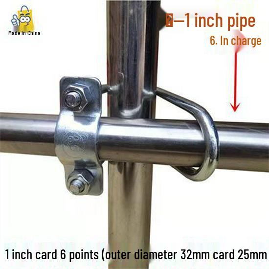 Double U-Bolt Galvanized Cross Pipe Clamp with Free Shipping