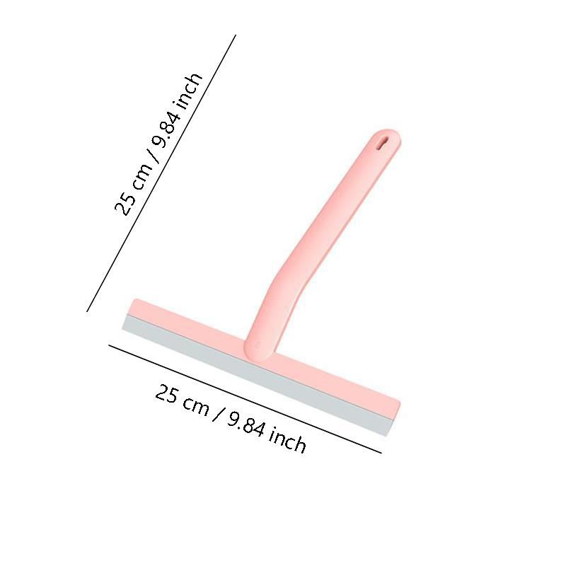 1pc Shower Squeegee Cleaner Durable Silicone Blade for Water Removal On Glass for Shower Doors Bathrooms Windows Cleaning Tool