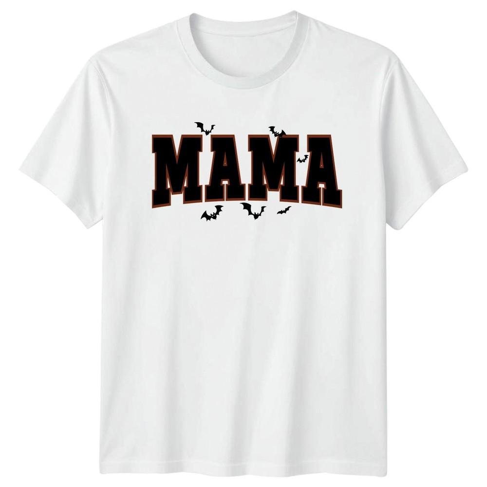 Mama Unisexs TShirt Halloween Bats Motherhood Halloween Gift For Her S