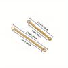 10pcs Stainless Steel 20mm/30mm Bar Stick Connectors Gold Color Plated Drop Earrings Jewelry Making Necklaces Components