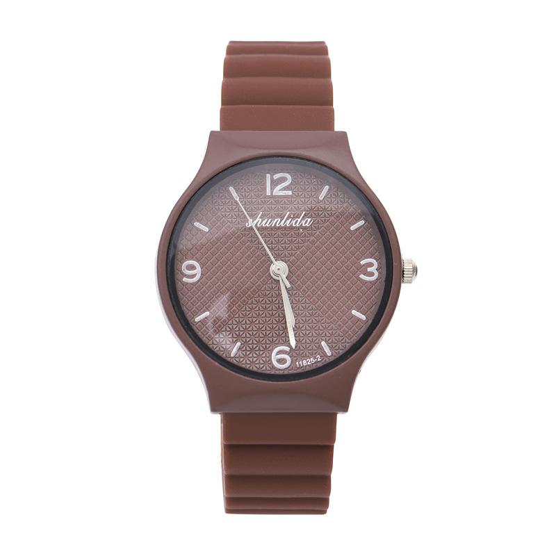 Candy Color Silicone Tape Women'S Watch Small Fresh And Fashionable Student Quartz Watch Women
