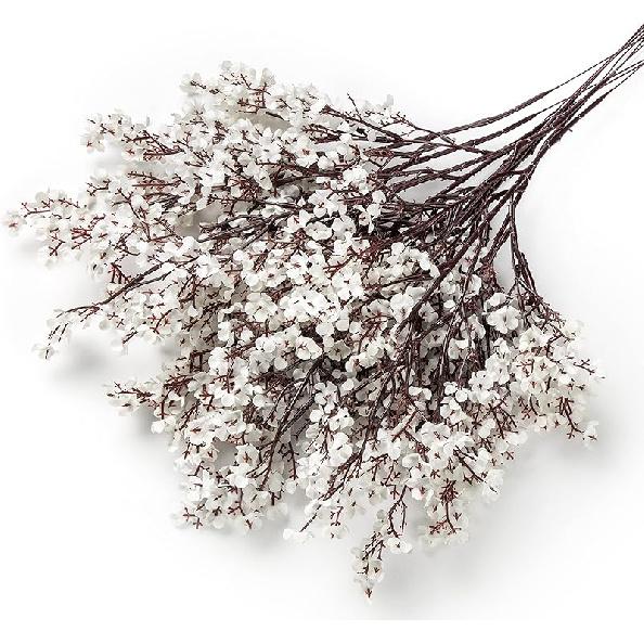 

Искусственные цветы гипсофилы Flojery 10 шт. Шелковые Белые Цветы Гипсофилы Реалистичные на Ощупь для Свадебной Вечеринки DIY Венок Цветочная Композиция Дом белый