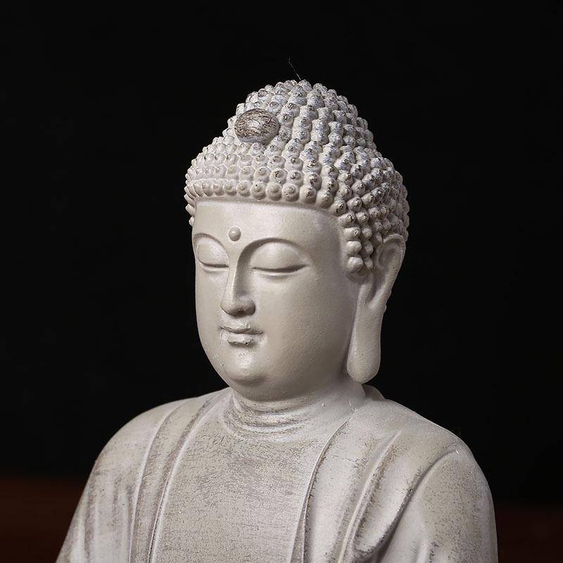 Buddha Statue Multipurpose Table Centerpieces Buddhism Desktop Collectible Decoration Decorative Resin Figurine Room Craft Decor