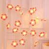 New LED Frangipani String Lights: Fresh and Sweet Holiday Room Decoration