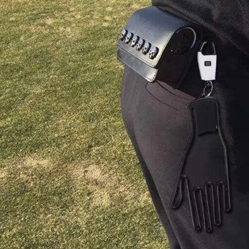 Golfhandschuhhalter Ständer Tragbarer Kunststoff Handschuhaufhänger mit Schlüsselanhänger Golfhandschuhstützen Handschuhspannerständer für Golfliebhaber