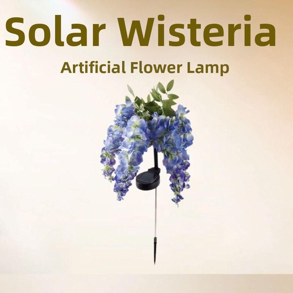 Realistic Solar Wisteria Flower Lamp Creative Landscape Lawn Lamp Simulation Flower Lamps House