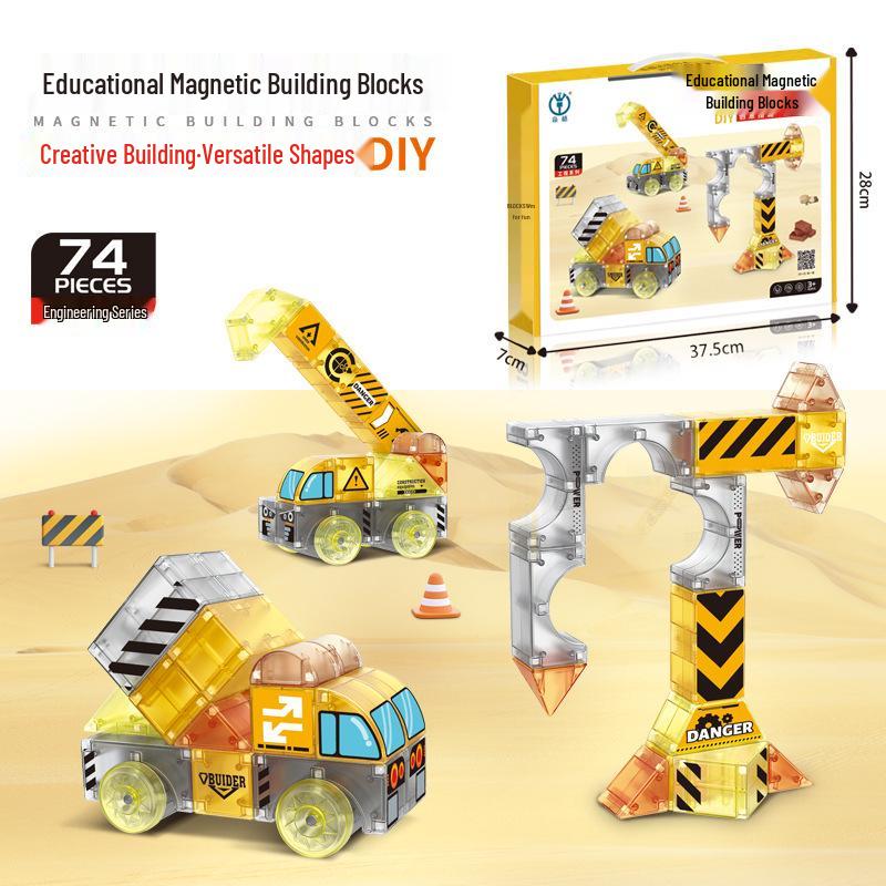 

Creative Magnetic Building Blocks: High-End Educational Castle Cubes for Kids