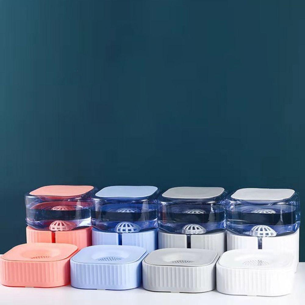 Practical Non-slip Automatic Pet Feeder Detachable Plastic Cat Water Dispenser Drinking Fountain Cat Food Bowl Daily Feeding
