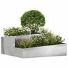 Garden Planter Silver 100 X 100 X 50 Cm Stainless Steel