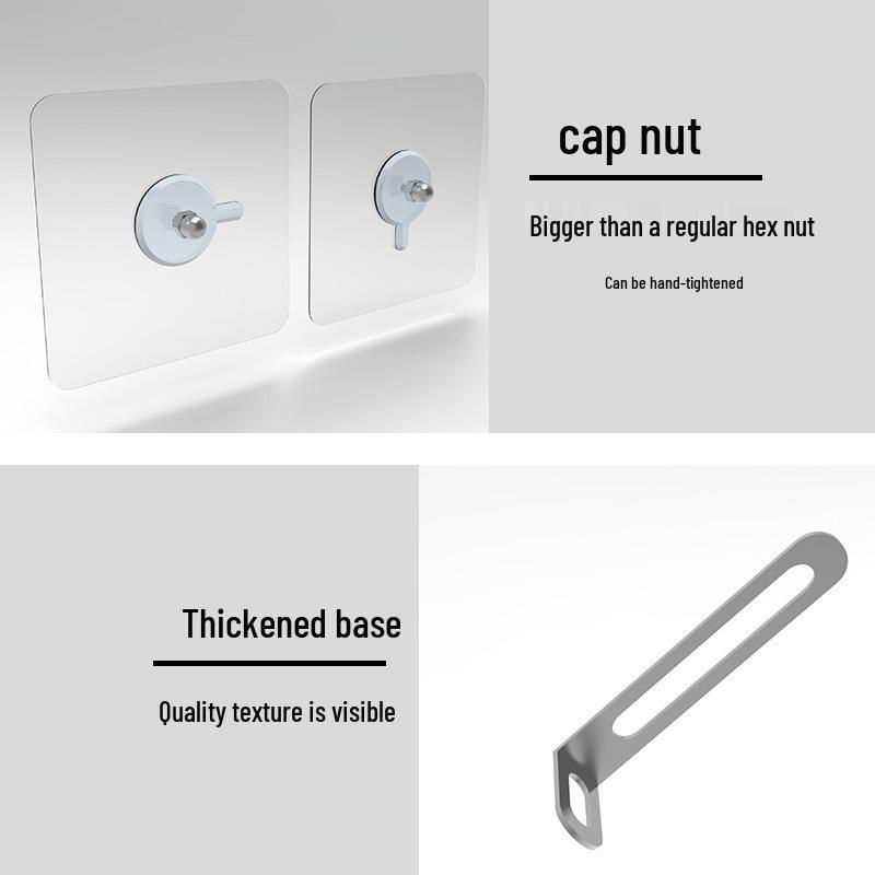 Punch-Free Anti-Tip Fixator for Cabinets, Wardrobes, Bookcases, and Children's Furniture