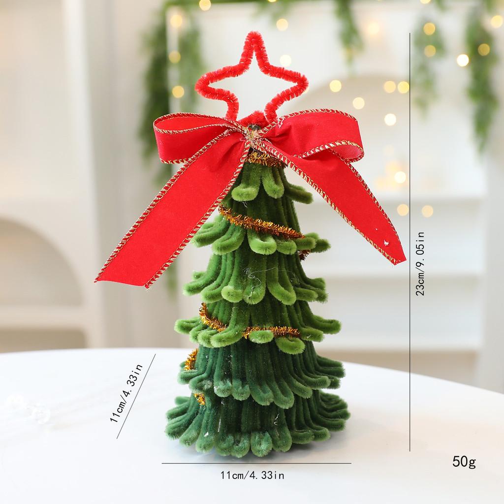 Christmas Tree Fabric Hanging Decor With Elf Legs For Holiday Window Display
