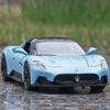 1/24 Maserati MC20 Cabrio Alloy Racing Car Model Diecast Metal Sports Car Vehicle Model Simulation Sound and Light Kids Toy Gift