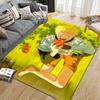 Cartoon Naruto Square Area Rug, Non-Slip Floor Mat for Decor, Perfect Gift for Naruto Fans