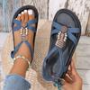 Beaded Mid Heels Women Sandals Summer Slingback Slippers Designer 2024 Fashion Open Toe Flip Flops Luxury Women's Pumps Slides