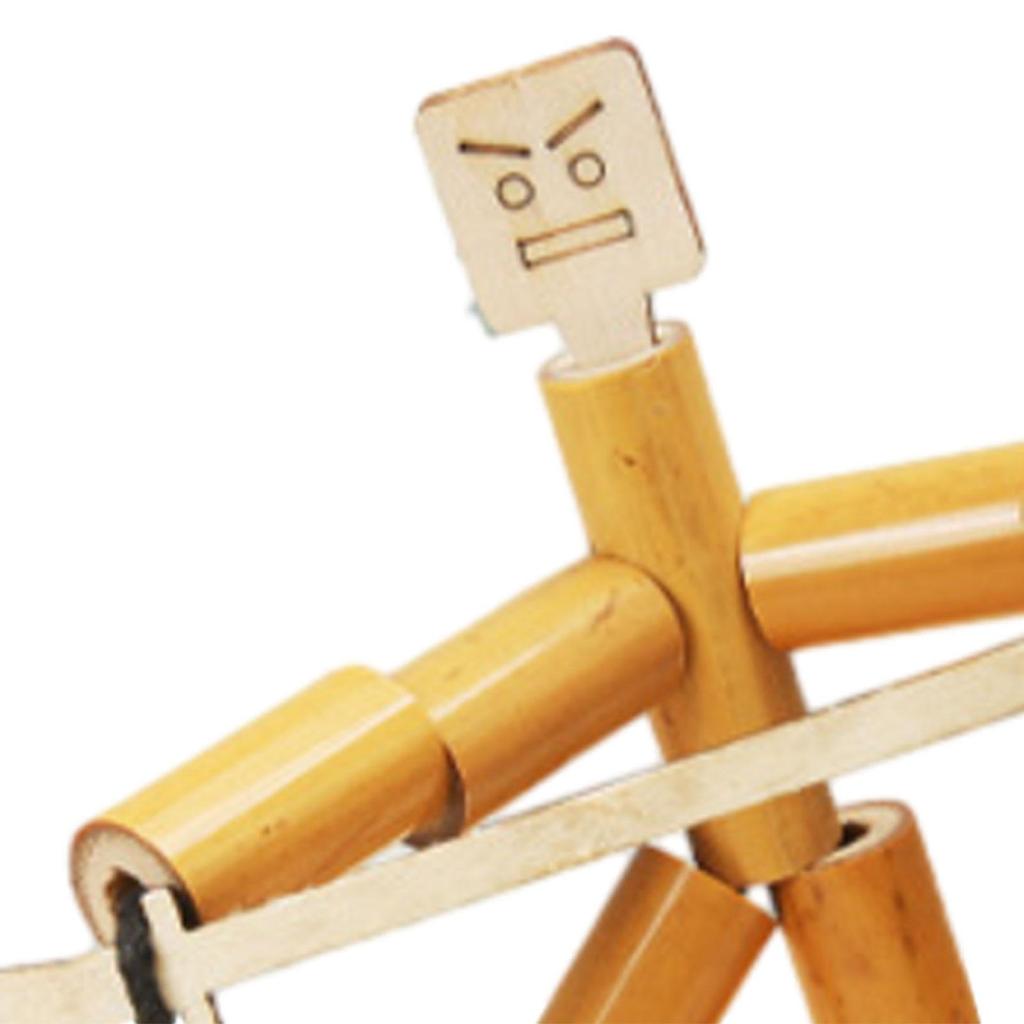 Bamboo Man Puppet Game for Tabletop Fun