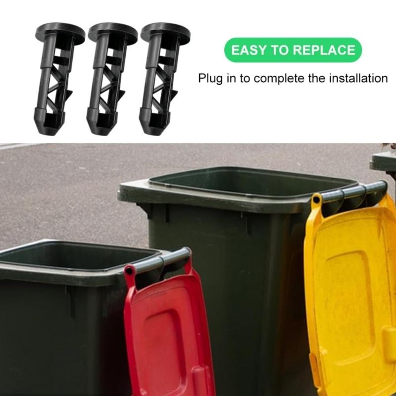 6Pcs Solid Trash Can Lid Connecting Pin Noise Reducing Plastic Hinge Pin for Trash Can Lid Dustbin Accessories