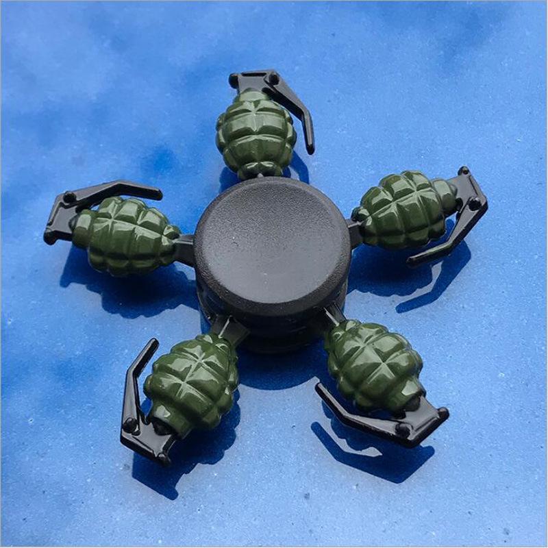 Colorful Zinc Alloy Fidget Spinner: Black Tech Stress-Relief Toy for Students and Kids.