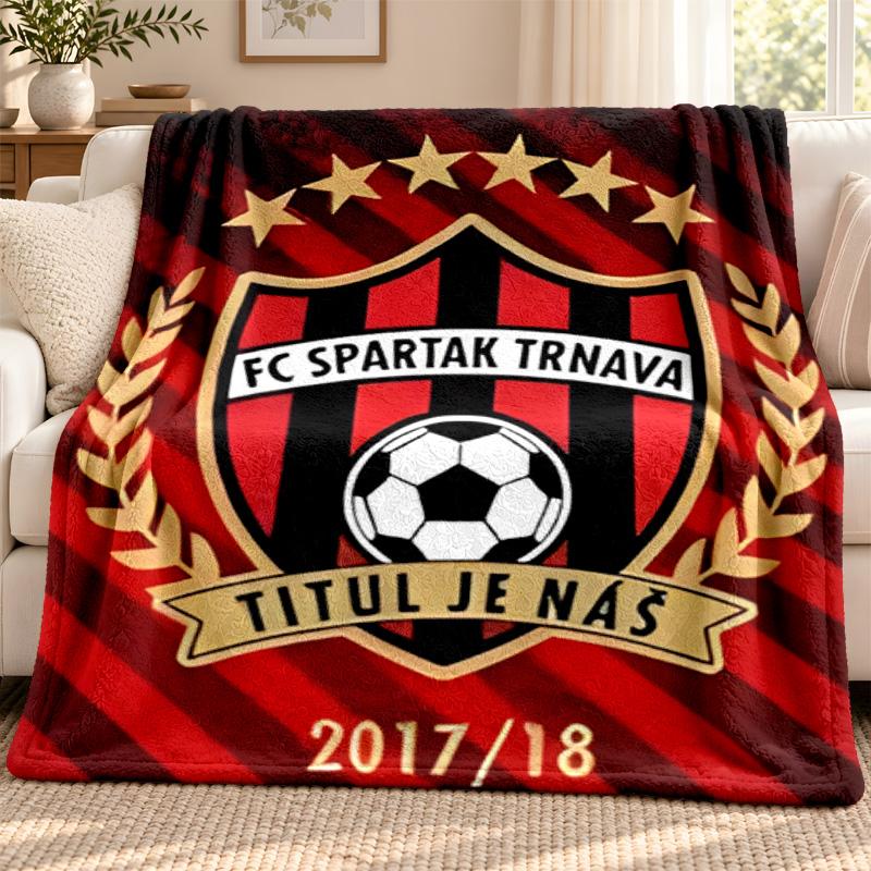 FC Spartak Trnava blanket Flannel Blanket Soft Cozy Plush Throw for Sofa Bed Lightweight Home Decoration Outdoor camping
