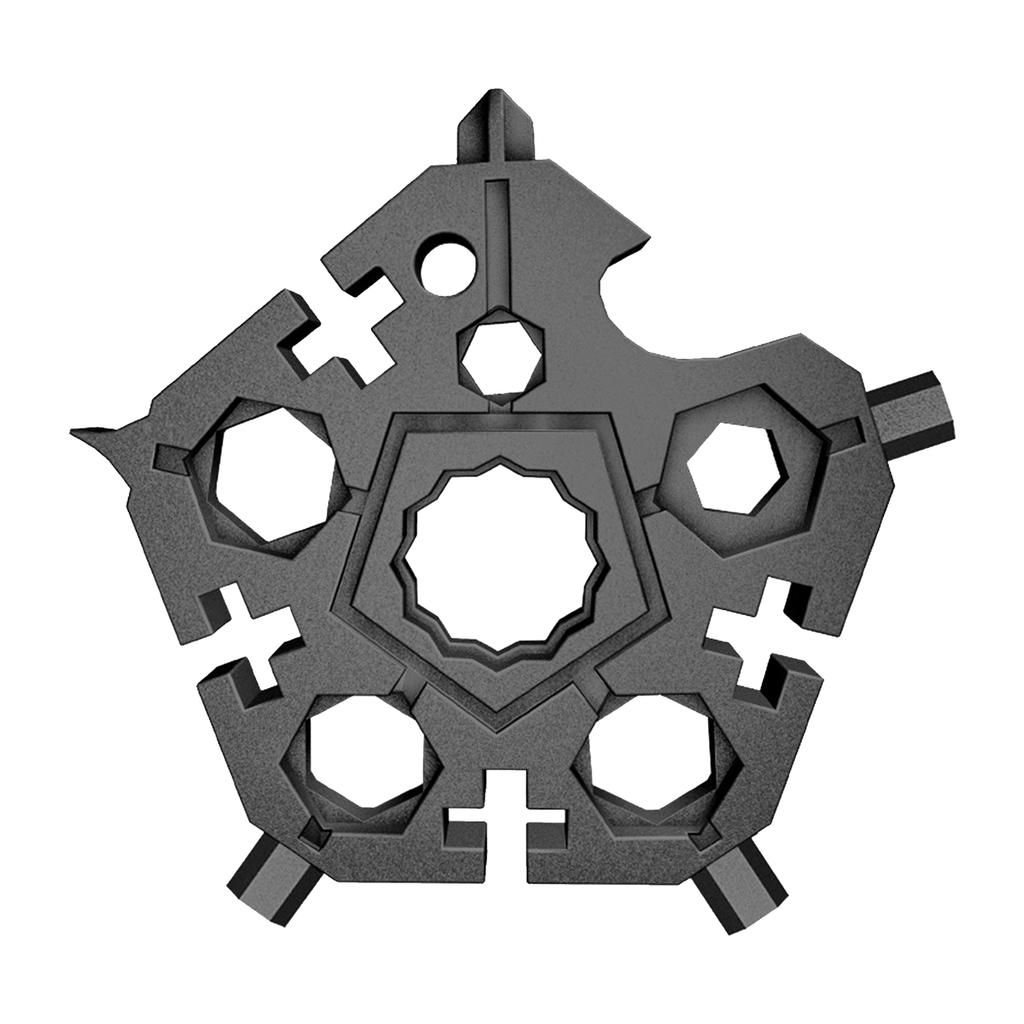 23 In 1 Snow flake Multi Tool Pentagonal Snowflake Wrench Multitool Bottle Opener Screwdriver Kit Hand DIY Tool