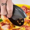 Stainless Steel Pizza Cutter Anti-rust Round Cutting Wheel Pizza Rocker Slicer with Lid Pastry Baking Tools Kitchen Gadgets