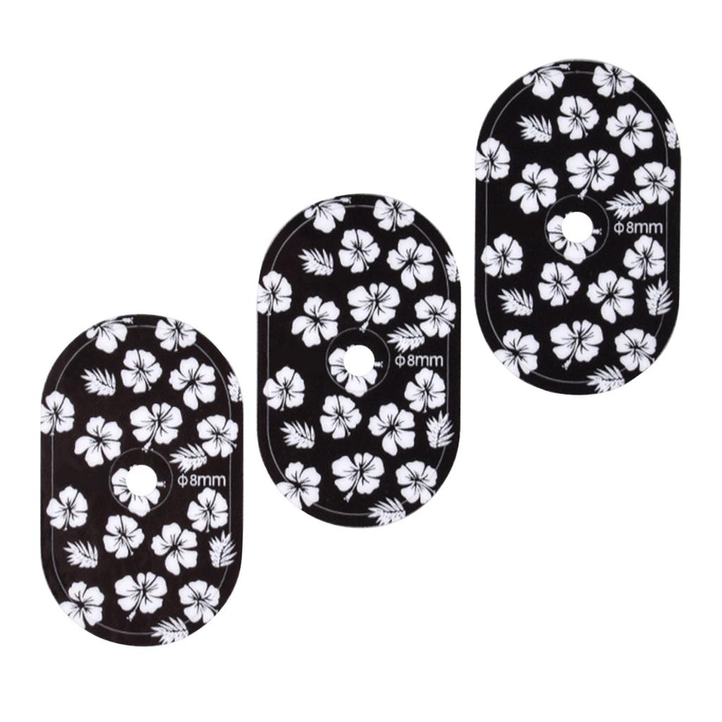 3Pcs Bicycle Tire Valve Sticker Universal Bike Valve Pad Sticker Tire Air Nozzle PVC Sticker Valve Decal Protector Cover