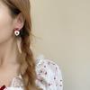 Summer Love Strawberry Earrings, New Trendy Bow Earrings, Women's Earclips, No Ear Piercings, Temperament Studs.